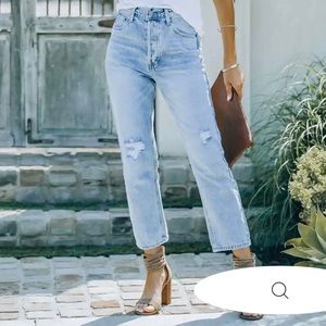 Twelve | KASON DISTRESSED HIGH RISE DENIM